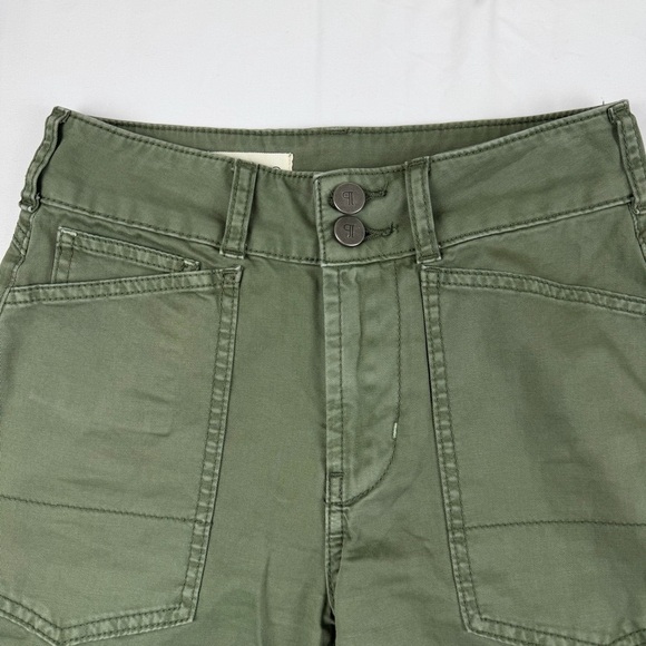 Anthropologie Pilcro The Wanderer Pants Green Utility Cargo Pants Size 23 EUC - Picture 4 of 16